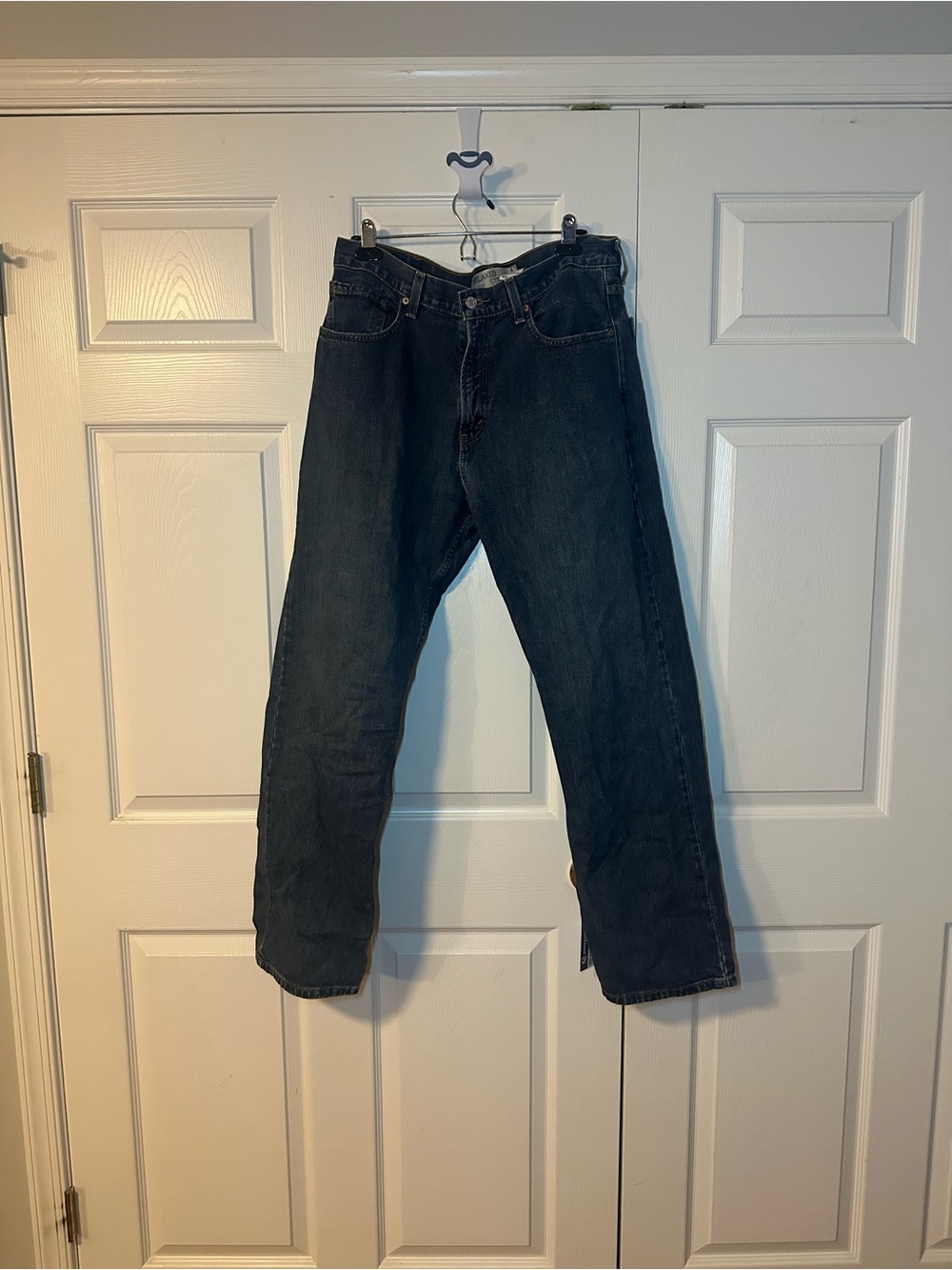 Levi's 559 34W 32L Men's Navy Straight Jeans